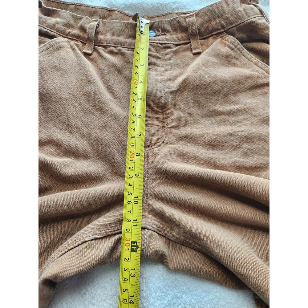 Carhartt Dungaree Fit Carpenter Pants 31x30 Brown Workwear Canvas Utility - Picture 8 of 10
